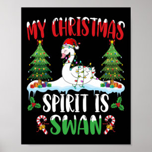 Swan Wear Weihnachtsmannmütze Weihnachten - Weihna Poster