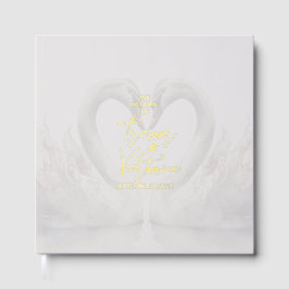 Swan Wedding Foil Gästebuch