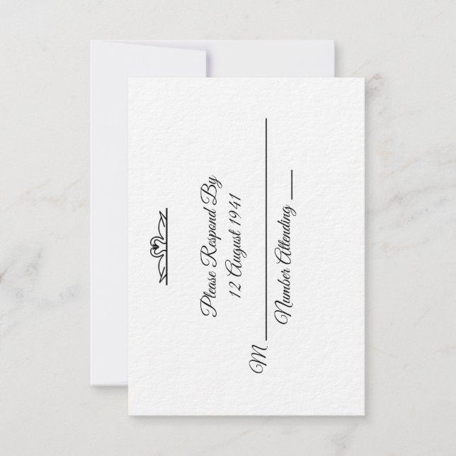 Swan Wedding Suite R.S.V.P ~ Commander (Vorderseite)