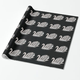 Swan Wrapping Paper Geschenkpapier