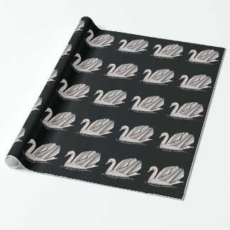 Swan Wrapping Paper Geschenkpapier