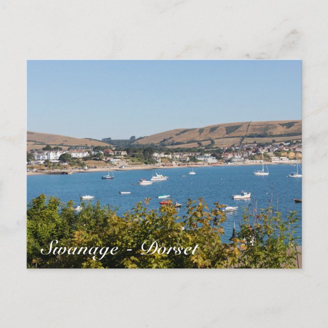 Swanage Dorset Postkarte (Vorderseite)