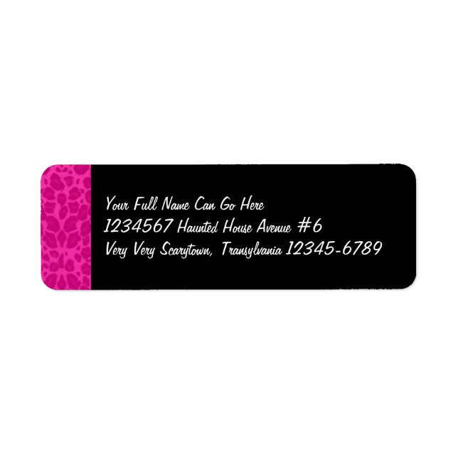 Swanky Hot Pink Leopard Print & Black (Vorne)