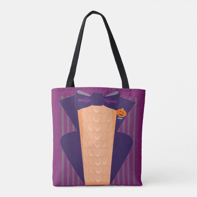 Swanky Spooky Funny Halloween Tuxedo Design (Rückseite)