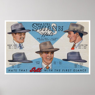 Swann Hats! Poster
