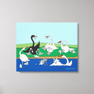 Swanna Talk 16x20 Canvas Print Leinwanddruck