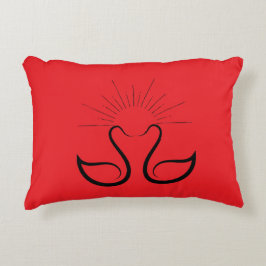 Swans Accent Pillow Dekokissen