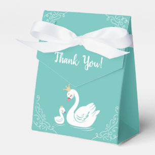 Swans Baby Shooter Bird mit Crown Theme Aquamarin Geschenkschachtel