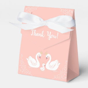 Swans Baby Shower Bird mit Crown Co-Ed Pink Geschenkschachtel