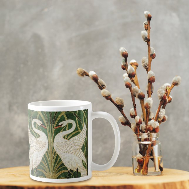 Swans Birds Iris Reeds Walter Crane Tasse (Von Creator hochgeladen)