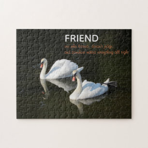 Swans "Friend Quote" Puzzle