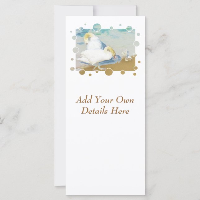 SWANS GREETINGS CARD (Vorderseite)