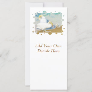 SWANS GREETINGS CARD