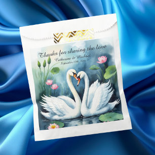 Swans in Liebe Lotus Geschenktütchen