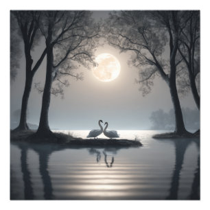 Swans in Liebe Poster