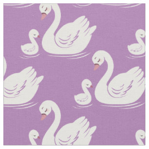 Swans Mama und Baby Niedlich Kids Stoff
