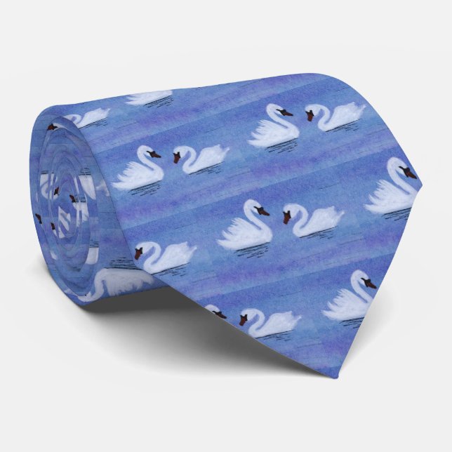 Swans Neck Tie Krawatte (Gerollt)