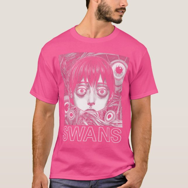 Swans Original ästhetisches Lüfterdesign T-Shirt (Vorderseite)