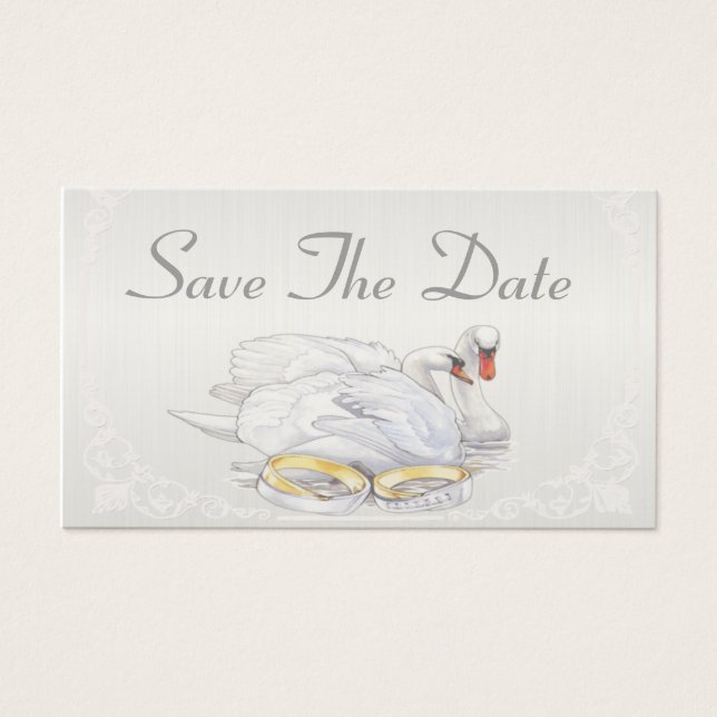 Swans - Save the Date Karte (Vorderseite)