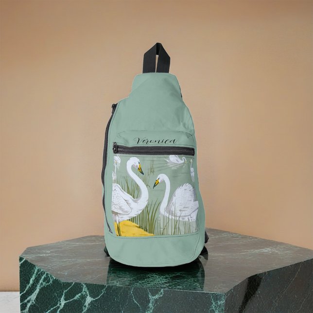 Swans von Verneuil Crossbody Bag (Von Creator hochgeladen)