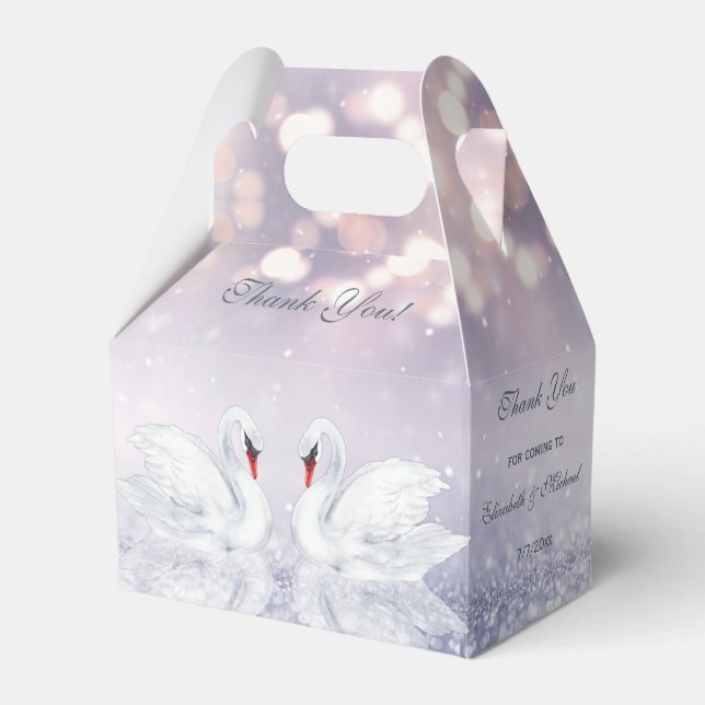 Swans Wedding Vielen Dank für Ihr Interesse Box Geschenkschachtel (Vorderseite)