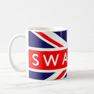 Swansea: Britische Flagge Kaffeetasse