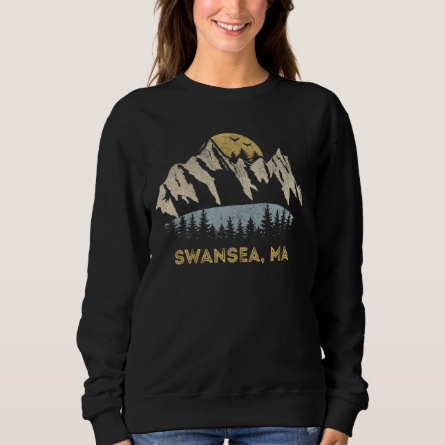 Swansea Massachusetts Mountain Sunset Sunrise MA Sweatshirt (Vorderseite)