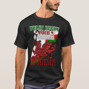 Swansea, Waliser-Rugby-Ausflug-T-Shirt T-Shirt