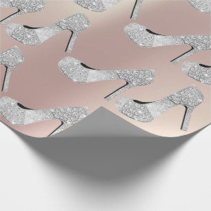 Swarovski Kristalle Diamond High Heels Schuhe Pear Geschenkpapier