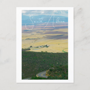 Swartland Mountains Fields View South Africa ZA Postkarte