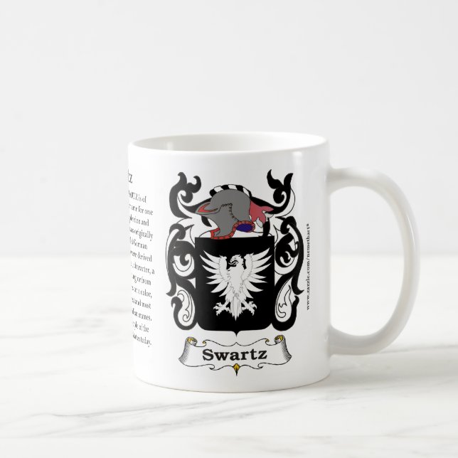 Swartz Familien-Wappen Tasse (Rechts)