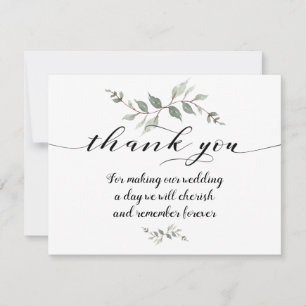 Swash Schriftart Calligraphy Wedding Dankeschön Ca Dankeskarte