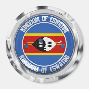 Swasiland ( Eswatini ) rundes Emblem Magnet