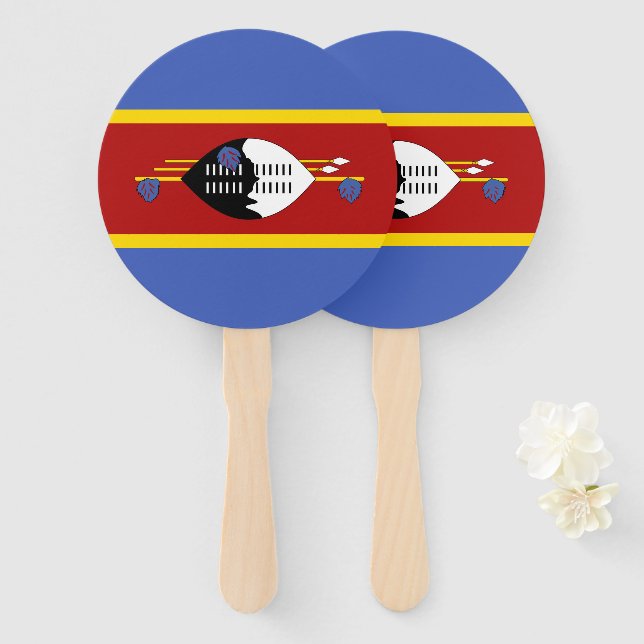 Swasiland Fächer (Vorne und Hinten)