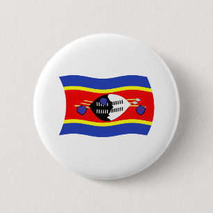 Swasiland-Flaggen-Button Button