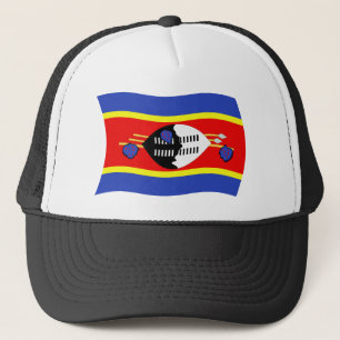 Swasiland Flaggenmütze Truckerkappe