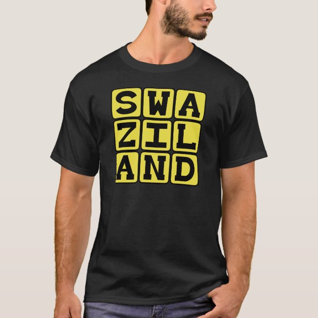 Swasiland, Land in Afrika T-Shirt (Vorderseite)