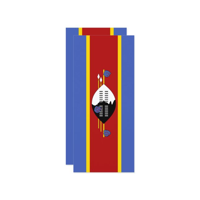 Swasiland Menükarte (Vorderseite/Rückseite Beispiel)