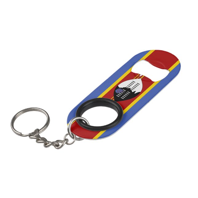 Swasiland Mini Flaschenöffner (Vorderseite Schrägansicht)