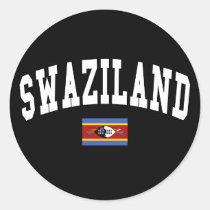 Swasiland-Stil Runder Aufkleber