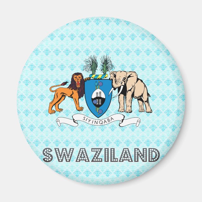 Swasiland-Wappen Magnet (Vorne)