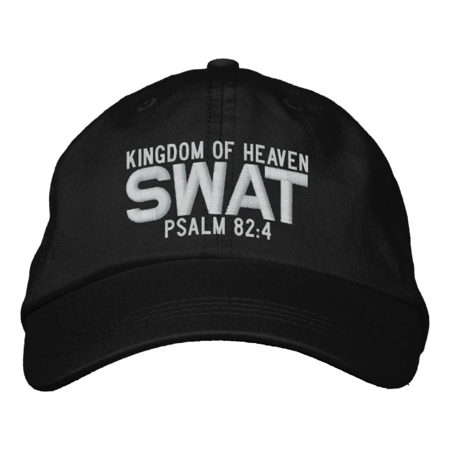 SWAT Custom Baseball Cap Bestickte Baseballkappe (Vorderseite)