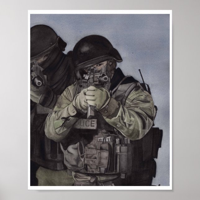 SWAT Team Art Print geeignet für Framing Miranda Poster (Vorne)