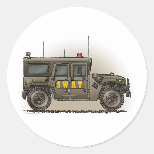 SWAT Team Hummer Sticker (Vorderseite)