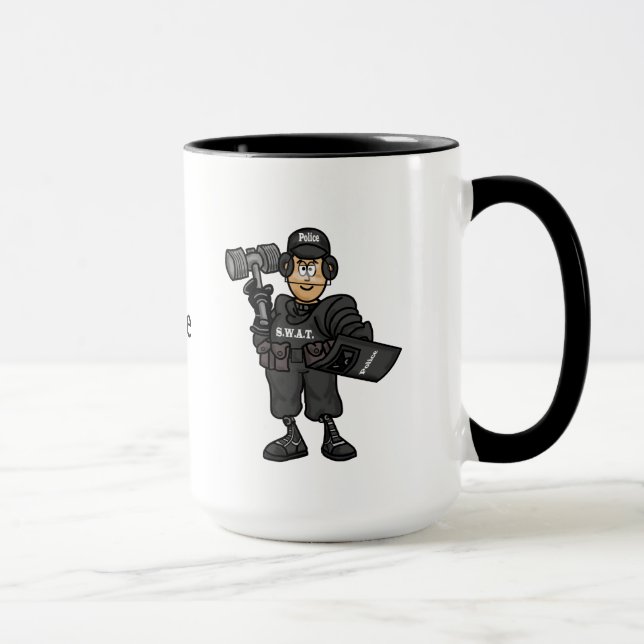 SWAT Team Policeman Tasse (Rechts)