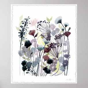 Swaying Florets II Poster