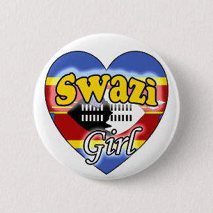 Swazi Girl Button