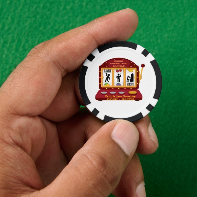 Sweaney Family Wir trinken Rauchen & Gamble Poker  Pokerchips (Hand)