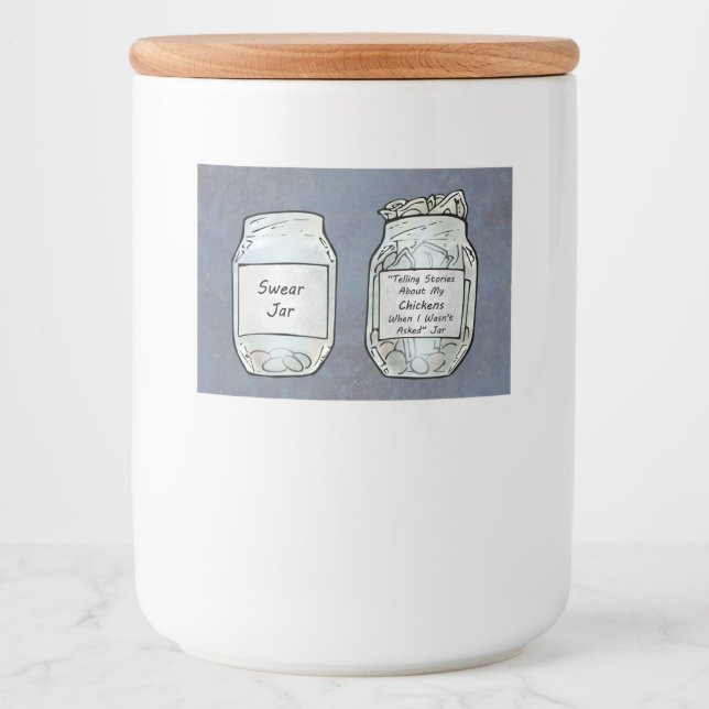 Swear Jar und Chicken Jar Lebensmitteletikett (Vorderseite)