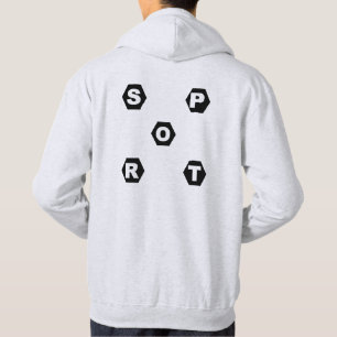 Sweat à capuche cendre DESIGN SPORT Hoodie